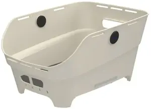 Rear Bicycle Basket Basil Cento Neo, 21L, WSL System, off-white