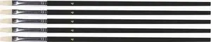 Flat Brush No. 14 FANDY set of 12 – artist flat paint brush, synthetic bristles, general-purpose