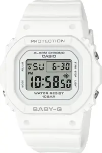 Rokaspulkstenis BABY-G Casio BGD-565U-7ER digitālais sporta, balts siksniņa