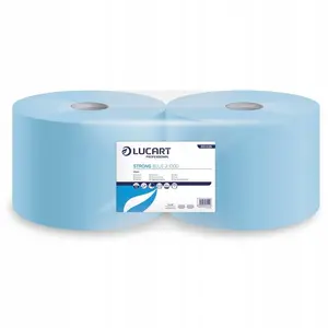Tīrīšanas ruļļpapīrs Lucart Strong Blue 2.1000, 2 kārtas no celulozes, 300 m ruļlī, iepakojumā 2 gab.