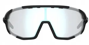 Velobraukšanas brilles RH+ Tifosi Sledge Clarion Fototec — matēta melna ietvars, Clarion Blue fotohromātiska lēca (gaismas caurlaidība 46%→13%)