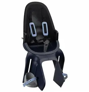 Child Bicycle Seat Elibas QIBBEL AIR CARRIER — rear rack mount, load capacity 22 kg, denim blue