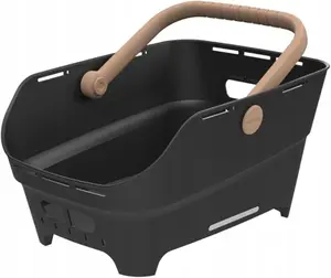 Rear Bicycle Basket Basil CENTO NEO 21L MultiSystem NX, black