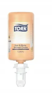 Shower gel 3-in-1 Tork 424661 S4 system — luxury hair and body wash, 1 L