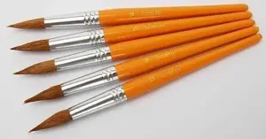 Round Brush No. 16 FANDY – pack of 12 (brushes for cosmetic and nail art)