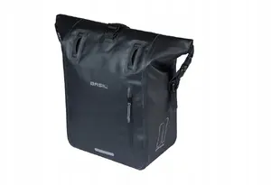 Pannier bag Basil Rivo M single pannier 12–15L with MIK hooks, waterproof, black