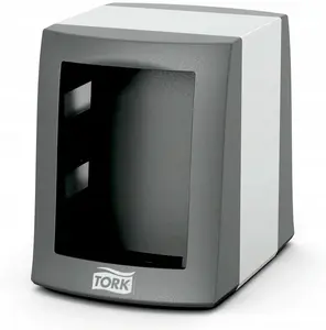 Tork Fastfold countertop napkin dispenser N2 — Gray (MPN 271800)