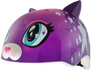 C-PREME Junior Children's Helmet RASKULLZ STAR KITTY size S (50–54 cm) for ages 5+