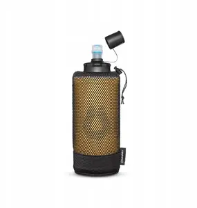 HydraPak Packflask Kit 500ml reusable soft water bottle, Golden Yellow