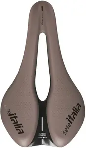 Selle Italia saddle NOVUS BOOST EVO GRAVEL TM Superflow L, Manganese rail, Soft-Tek, 242g, Brown