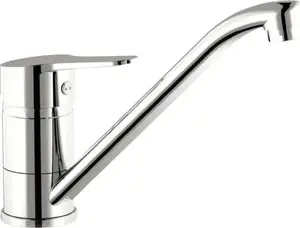 Virtuves jaucējkrāns Tres Base viena sviras stāvošs hroms, modelis 21533301