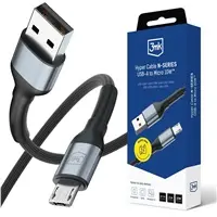 Кабель USB A — Micro USB 3MK Hyper Cable N-SERIES 3 м QC 3.0 5V/2A 10W черный