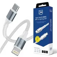 Кабель USB-C — Lightning 3MK Hyper N-SERIES 50 см PD 3.0 9V/3A 27W белый