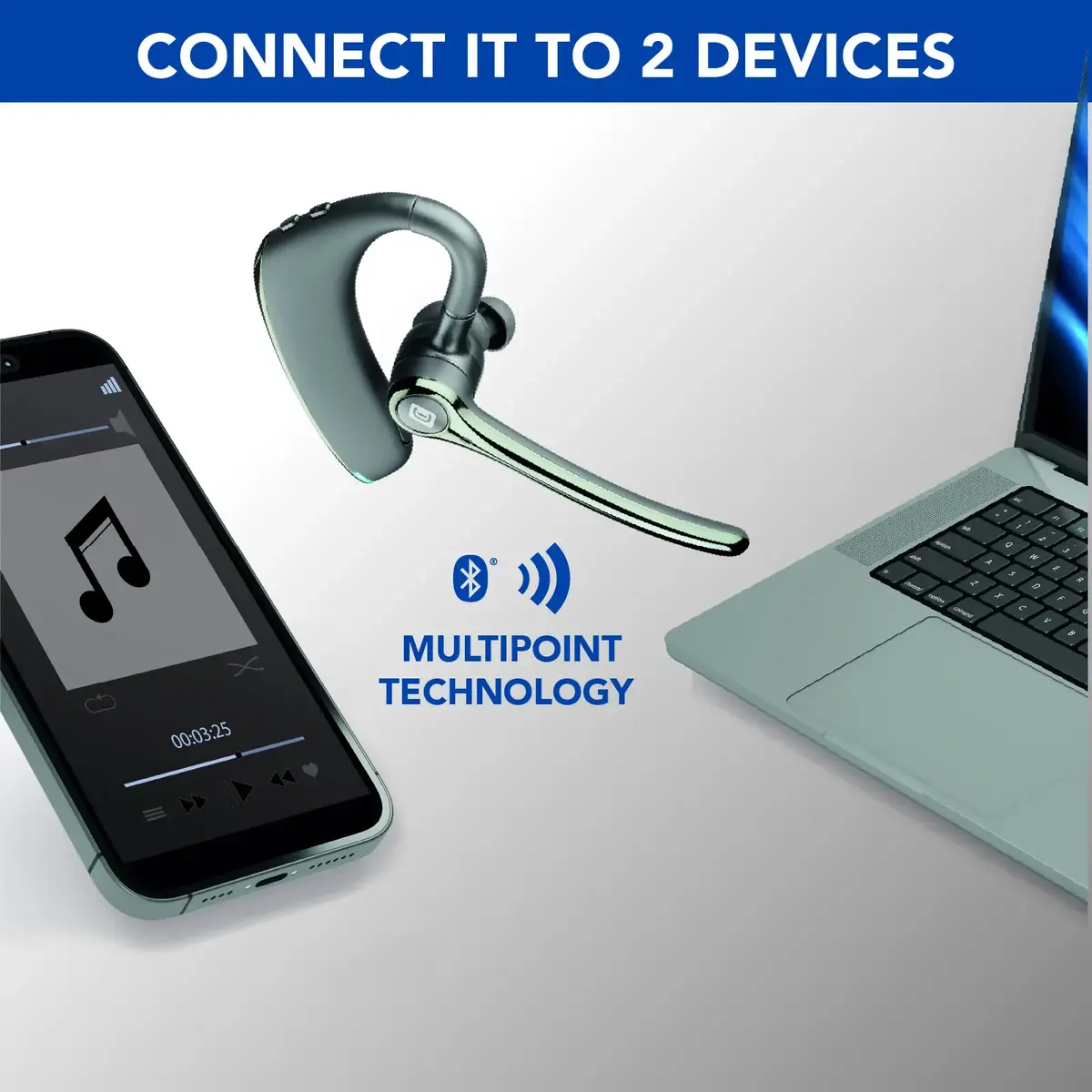 Cellularline FLUENT mono Bluetooth austiņas Photo 3