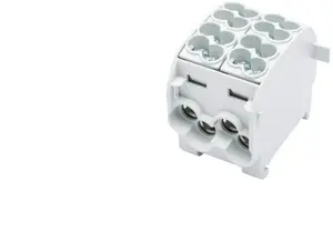 Распределительный ответвительный блок Al/Cu Simet SCB 25-2 однополюсный 2×25 мм² серый