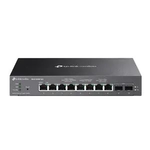 TP-Link Omada Managed Switch SG2210XMP-M2 — 8× 2.5GBASE-T RJ‑45, 2× 10GE SFP+, 8‑port PoE+