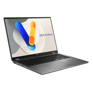 ASUS Vivobook 16 Flip TP3607SA-SI155W 2-in-1 portatīvais dators, Intel Core Ultra 7 256V, 16" WUXGA skārienekrāns, 16GB RAM, 1TB SSD, Windows 11 Home, pelēks
