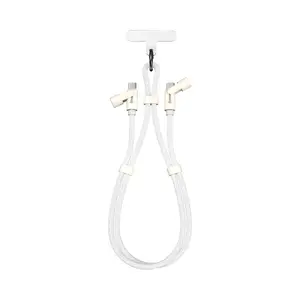 USB Type-C to Type-C Cable SBOX LANYARD WHITE 1.5 m, white, charging and data