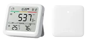 CO2 Monitor SwitchBot Meter Pro — White LCD, CO2, Temperature & Humidity, Battery (AA, 5V)