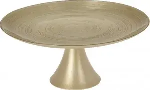 Decorative Gold Cake Stand on Pedestal KOOPMAN KO246873/ALL 28 cm
