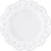 Papstar Cake Doily round 360 mm, embossed white lace paper 40 g/m², 1 pc (12265)