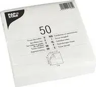 Paper napkins Papstar 330 x 330 mm 2-ply white tissue 1/4 fold (MPN 17080)