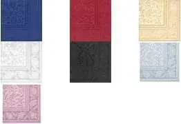 Бумажные салфетки Papstar ROYAL Collection Ornaments арктический синий, 4-слойные из tissue, 1/4 сгиб, 400 x 400 мм
