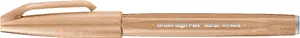 Фетровая кисть-ручка PENTEL Brush Sign SES15C-E2X — тонкая насадка, коричневая, 1 шт.