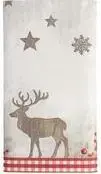 Скатерть Papstar X-mas Deer из Airlaid 95% целлюлоза 5% клей, непрозрачная — 1 шт.