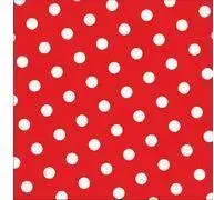 Бумажные салфетки Papstar Dots 330 x 330 мм, красная печать, 3-слойные Tissue, 1/4 сгиб, 1 шт.