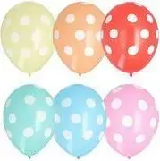 Шарик Papstar Dots 290 мм (окружность 900 мм) — латексный шар, разноцветный, 1 шт