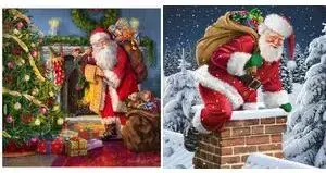 Салфетки Papstar Christmas Eve 330 x 330 мм печатные 1/4 сгиб 3-слойные — 1 шт.
