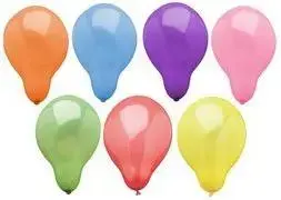 Balloon Papstar model 88869, latex balloon Ø 250 mm, colorful, helium-fillable