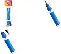 Насос для шаров Papstar 89199, ручной пластиковый, 275 мм, синий, двухсторонняя накачка