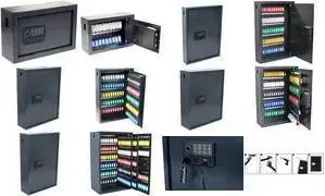 Key safe pavo Schlüsseltresor Advanced for 150 keys, dark grey, combination lock and fingerprint lock, steel walls