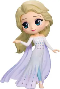 Фигурка Bandai Q Posket Disney Эльза Frozen 2 Ver.A — коллекционная стилизованная PVC-фигурка