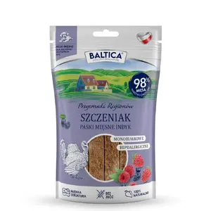 Suņu kārums BALTICA Przysmaki Regionów Meat Strips Turcija — 90 g