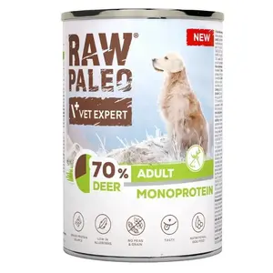 Mitrs suņu barība VETEXPERT Raw Paleo Deer — 400 g, brieža receptūra