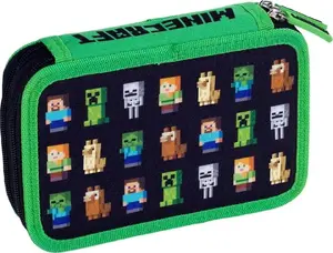 Pildspalvu futrālis Astra modelis 388610 viennodalīgs ar 2 atlokiem Minecraft