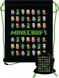 Apavu maisiņš Astra Minecraft — maisiņš ar aizvēršanu auklā skolai un sportam