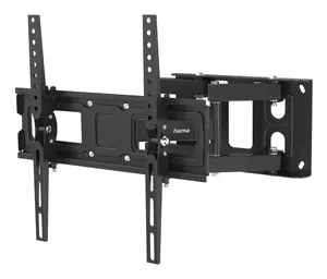 Hama TV Wall Bracket 00220897, Tiltable and Swiveling, for 32-75 inch Screens, VESA 400x400, Black