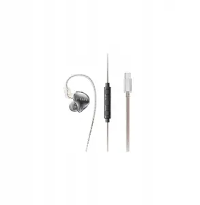 Наушники FiiO JD10 TC внутриканальные динамические с разъёмом Type-C, прозрачный чёрный