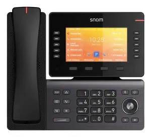 IP Phone snom technology D892M Black — TFT 5" display, Gigabit Ethernet, Wi‑Fi (802.11a/b/g/n/ac), Linux