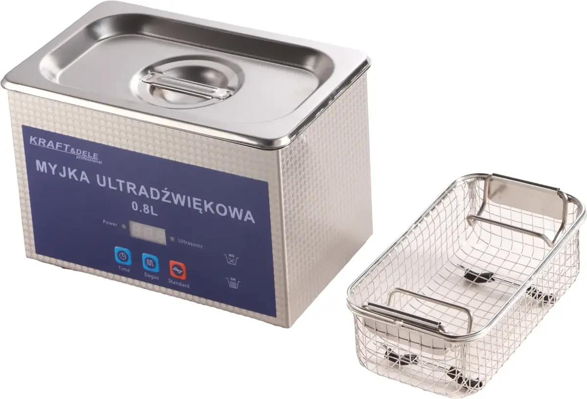 Ultrasonic Cleaner Kraft&Dele 0.8L 48kHz 40W Photo 2