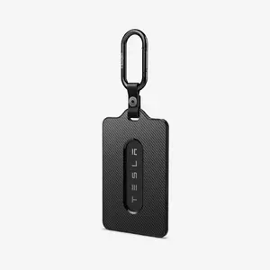 Spigen ACP11310 Key Case for Tesla Key Card, Carbon Fibre, Black