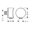 Hansgrohe FixFit угловое соединение 26453000 Photo 6