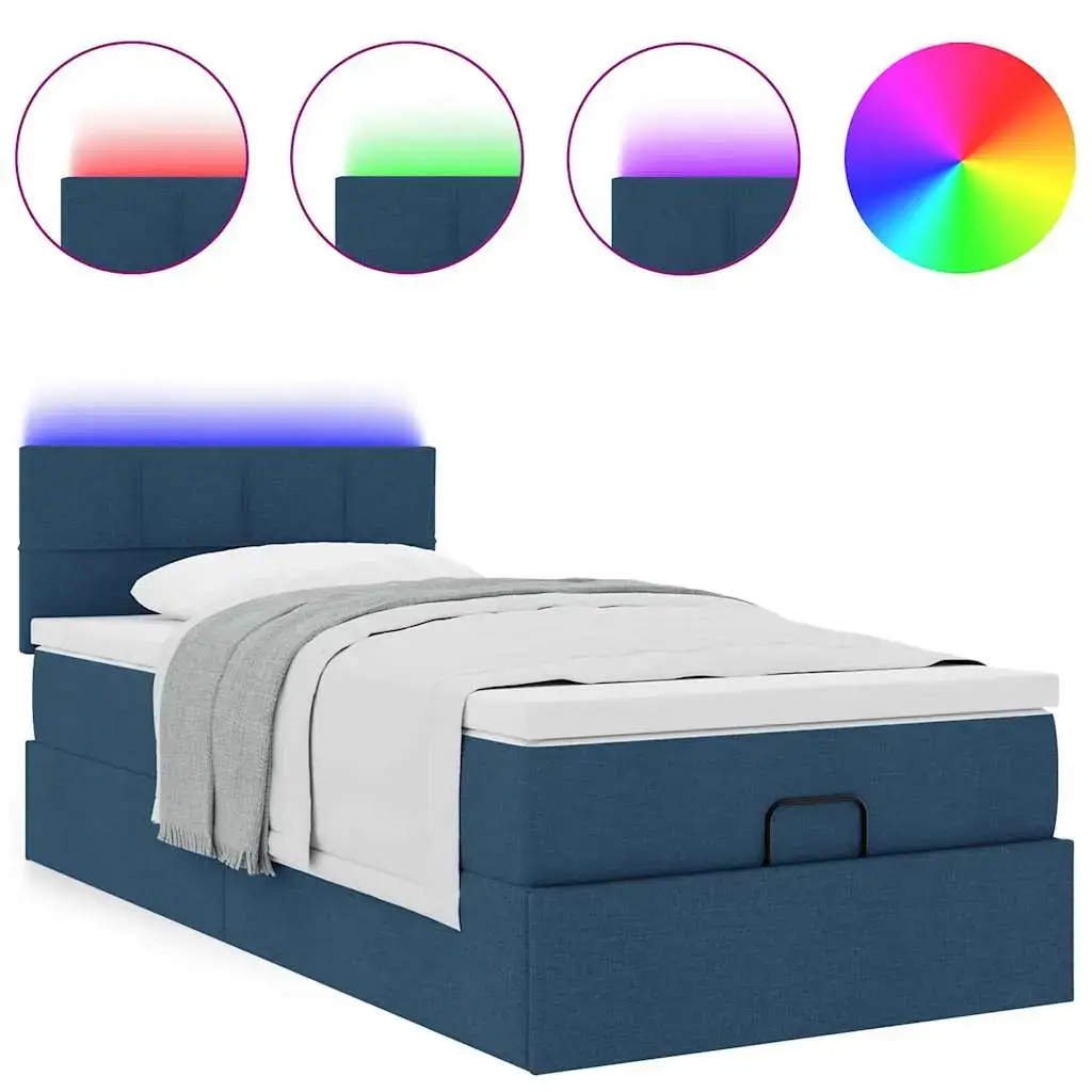 Кровать VidaXL 3312290 с матрасом и LED Photo 5