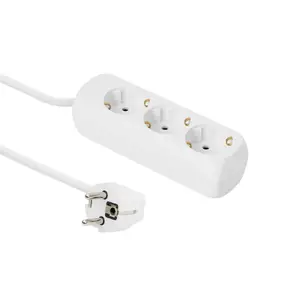 Сетевой удлинитель MicroConnect на 3 розетки Schuko, 1.5 м, белый