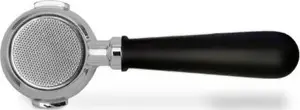 Portafilter 58mm Lelit PLA580B with wooden handle — single spoutless portafiltr