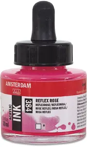 Acrylic Ink Bottle Artequipment Amsterdam Reflex Rose 384 — artist-grade concentrated pigment